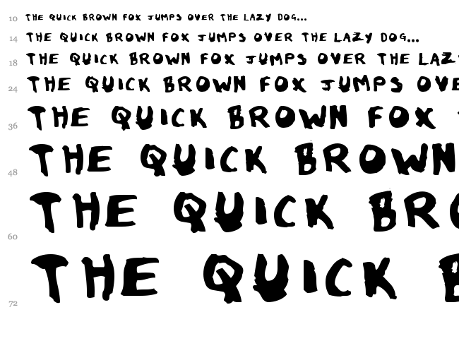 Eau de Toilet font waterfall